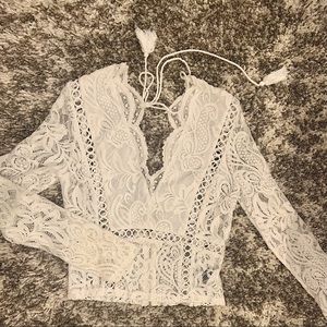 Women’s Long Sleeve Boho Lacey Top
